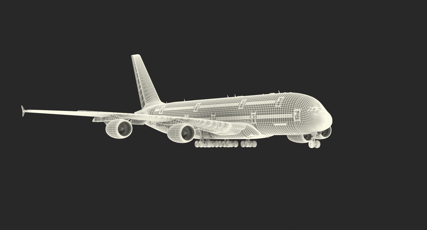 Airbus A380 1000 Air France 3D